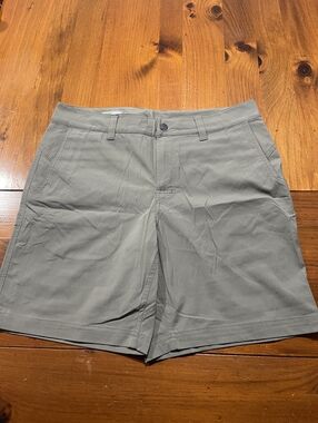 STIO Mens Coburn Grey Casual Lightweight Performance Chino Shorts Size 34 X 8